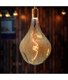 E27 4W LED Filament Spiral pære - A165, Amber glas, 2700K, 250lm, Ø16,5cm