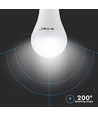 5 stk. E27 6W RGBW LED pære - Med RF fjernbetjening