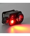LED pandelampe - bevægelsessensor + rødt/grønt lys, 1200mAh, genopladelig, IP65
