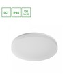 40W Nymphea Fusion LED loftslampe, 135lm/W - Justerbar 20/30/40W, CCT, IP44 vådrum, Ø33cm, hvid kant