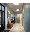 40W Nymphea Fusion LED loftslampe, 135lm/W - Justerbar 20/30/40W, CCT, IP44 vådrum, Ø33cm, hvid kant