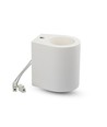 G9 påbygningsspot i gips, rund - Hvid, max 25W, IP20 indendørs, uden lyskilde