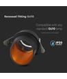 Vt-974 lampe gu10 - rundsort