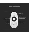 4-zoners RF fjernbetjening til LED strips - 2.4GHz, rækkevidde op til 30m, hvid, 4 zoner