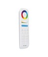 8-zoners fjernbetjening til LED - 3V, hvid, touch farvehjul, 2.4GHz, passer til LED strips