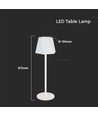 1,5W genopladelig LED bordlampe, 5V - Hvid, 4-trin dæmpbar, inkl. USB-C kabel