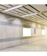 120cm 40W LED lineært indbygningsarmatur - Samsung LED chip, 120cm, sølv, 5 års garanti