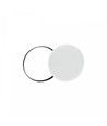 24W Nymphea Black&White Rings LED loftlampe med sensor - CCT, IP54, Ø32cm, sort/hvid kant