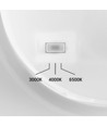 DOME væglampe 18W - CCT, IP65, hvid