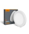 12W LED loftslampe - 3CCT, Ø14,2cm, hvid kant, 170 grader, inkl. lyskilde