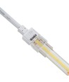 Vandtæt startstik til LED strip - 10mm, enkeltfarvet, IP68, 5V-24V