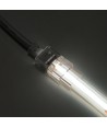 Vandtæt startstik til LED strip - 10mm, enkeltfarvet, IP68, 5V-24V