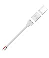 Vandtæt startstik til LED strip - 10mm, enkeltfarvet, IP68, 5V-24V
