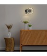 14W designer væglampe i metal - 1500lm, sort, 360 grader, IP20, inkl. lyskilde