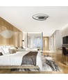 60cm 48W dæmpbar LED designer loftslampe - 5150lm, TRIAC dæmpbar, sort kant, Ø60cm, 4000K