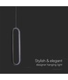 13W designer LED plafond - 1500lm, sort metal, varm hvid, inkl. lyskilde
