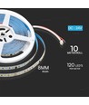 120 VT-2835 LED løbelysstribe 10W/m - 24V, 4000K, IP20, 10m/rulle