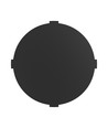 10W Rund CCT væglampe - IP65, sort, 360°, 3-i-1 CCT