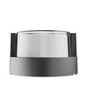 10W Verto Round Edge CCT væglampe, IP65 - 120lm/W, sort, 3-CCT, asymmetrisk lys, udendørs/indendørs
