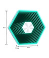 10 stk. Hexagon Infinity Væglys - RGBIC