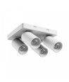 Loftlampe med 2x2 spots, GU10 - Hvid, IP20 indendørs, uden lyskilde