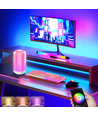 Opladelig RGB+CCT LED bord/natlampe - Bluetooth, Hvid, touch dæmpbar, IP20 indendørs