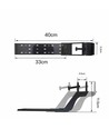 27,5 cm akvarie lampe - 10W LED, hvid/blå