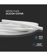 VT-560 Neon flex 8W - med silikoneovertræk, 4000K, 24V, 5m/rulle, pris/m
