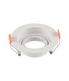 GU10 indbygningsspot - Rund, hvid, IP20, hul: Ø8,5 cm, mål: Ø10,2 cm, uden lyskilde