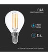 E14 6W filament LED kronepære - P45, 600lm, klart glas, Samsung LED chip