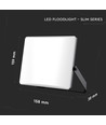 30W LED projektør CCT - 3000lm, IP65, sort, mat glas, 3-i-1 farveskift, udendørs