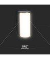 12W CCT LED væglampe - IP65, sort, 3-i-1 farveskift, 1760lm, inkl. lyskilde