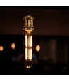 E14 4W LED pære - T20, kultråd, klart glas