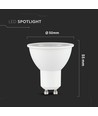 GU10 7,5W LED pære - 610lm, 38°, Samsung LED chip, varm hvid