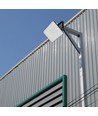 20W LED projektør med fast connector - 120lm/W, IP65, sort, 5 års garanti, udendørs