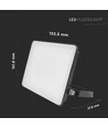 20W LED projektør med fast connector - 120lm/W, IP65, sort, 5 års garanti, udendørs