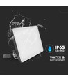 20W LED projektør med fast connector - 120lm/W, IP65, sort, 5 års garanti, udendørs