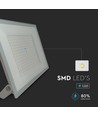 200W LED projektør - IP65, 4000K, sort kabinet, udendørs