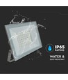 50W LED projektør - IP65, hvid kant, udendørs