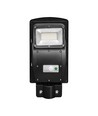 Solcelle Gadelampe 6W med Sensor - Fjernbetjening, sort, 800lm, IP65