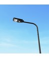 Solcelle Gadelampe 6W med Sensor - Fjernbetjening, sort, 800lm, IP65