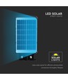Solcelle Gadelampe 6W med Sensor - Fjernbetjening, sort, 800lm, IP65