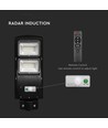8W Solara LED gadelampe med solcelle - 1000lm, IP65, kold hvid, bevægelsessensor, inkl. fjernbetjening og batteri