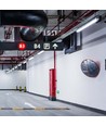 120cm 36W vandtæt komplet LED armatur med sensor - 120lm/W, IP65, mælkehvidt cover, rustfrie clips