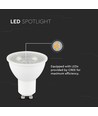 7,5W GU10 LED pære - 610lm, Samsung LED chip, 38°, varm hvid