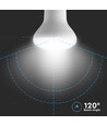 E27 8,5W LED R63 reflektorpære - 806lm, 120°, Samsung LED chip, erstatter 60W