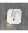 8W LED sengevæglampe med USB/PD opladning - CREE chip, 3000K, hvid, inkl. lyskilde