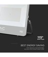 200W LED projektør, Samsung chip - 135lm/W, IP65, sort, udendørs, kold hvid
