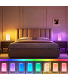 Opladelig RGB+CCT LED bord/natlampe - Hvid, touch dæmpbar, IP20 indendørs