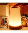 Opladelig RGBW LED bord/natlampe - Hvid, touch dæmpbar, IP20 indendørs